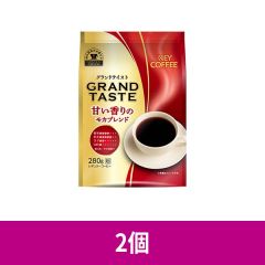 キーコーヒー グランドテイスト 甘い香りのモカブレンド 粉 280g ×2