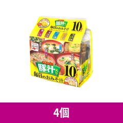 【C】永谷園 毎日のおみそ汁 豚汁入り 5種のバラエティーセット 10袋入 ×4