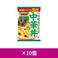 グリコ DONBURI亭 中華丼 3食パック ×10