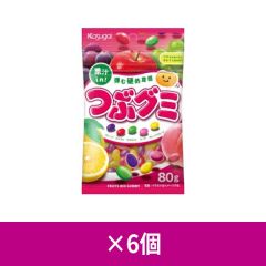 春日井製菓 つぶグミ 80g ×6