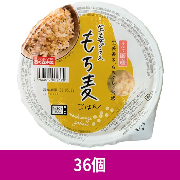 【ケース】生姜プラスもち麦ごはん36個入り