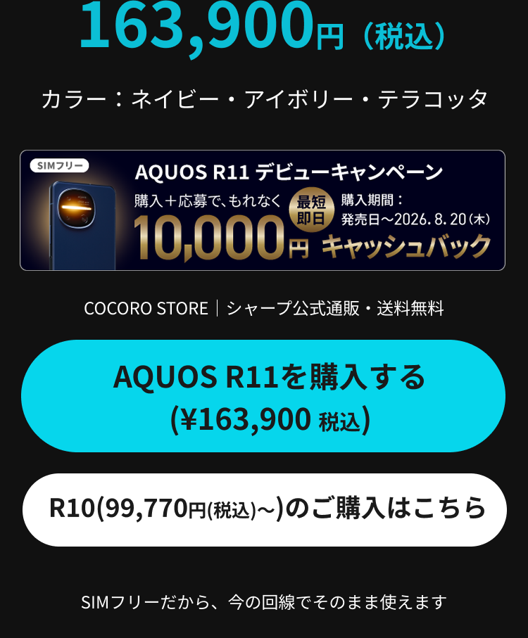 夏でも止まらない AQUOS最新フラッグシップを手に入れる。クロージング