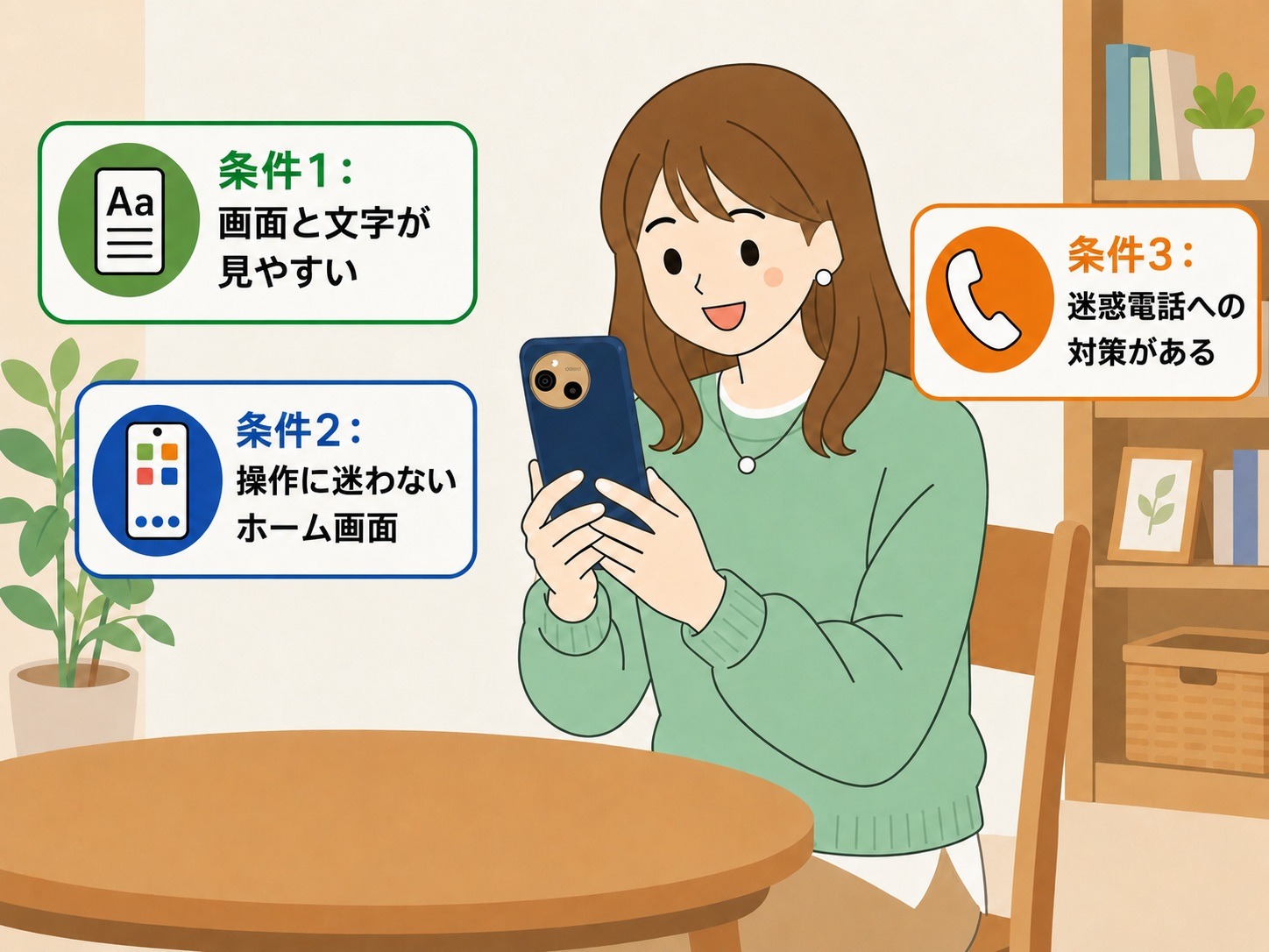親に贈るスマホは3つの条件で選ぶ