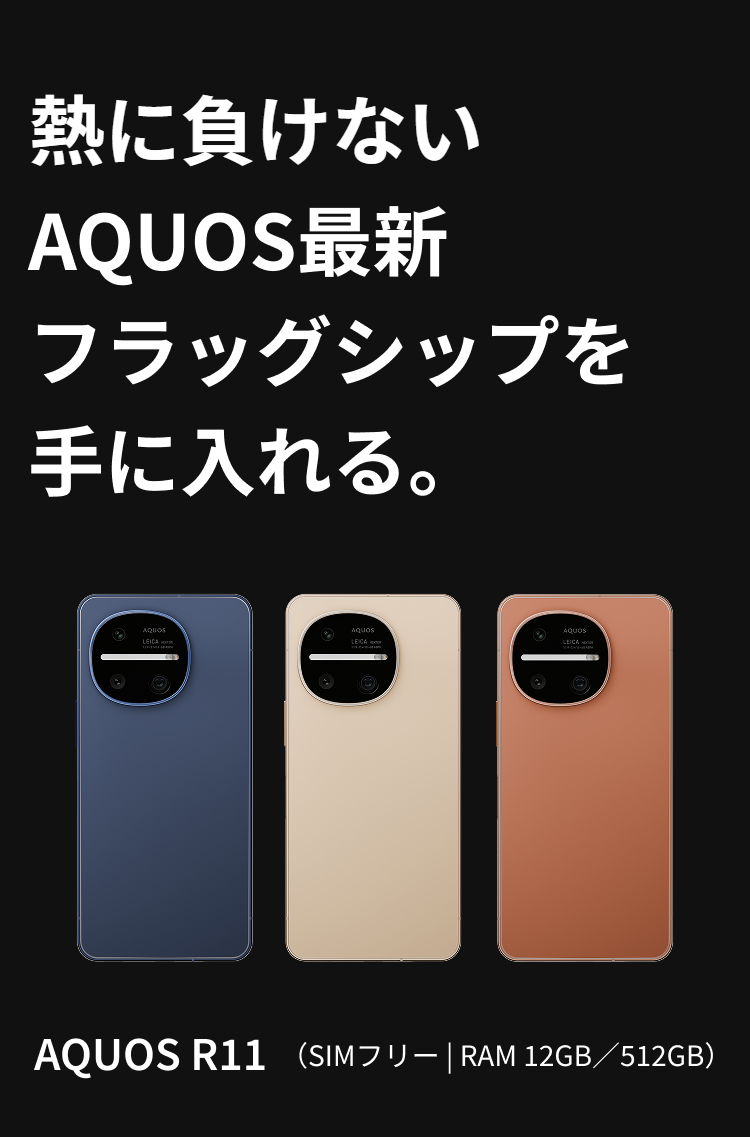 熱に負けない AQUOS最新フラッグシップを手に入れる。クロージング