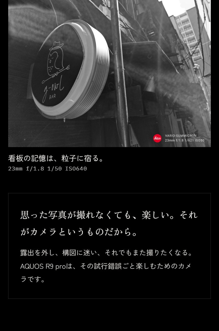 AQUOS R9 proで撮影したモノクロ作例(4)